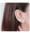 Double Hearts Ear Clips EC1-04